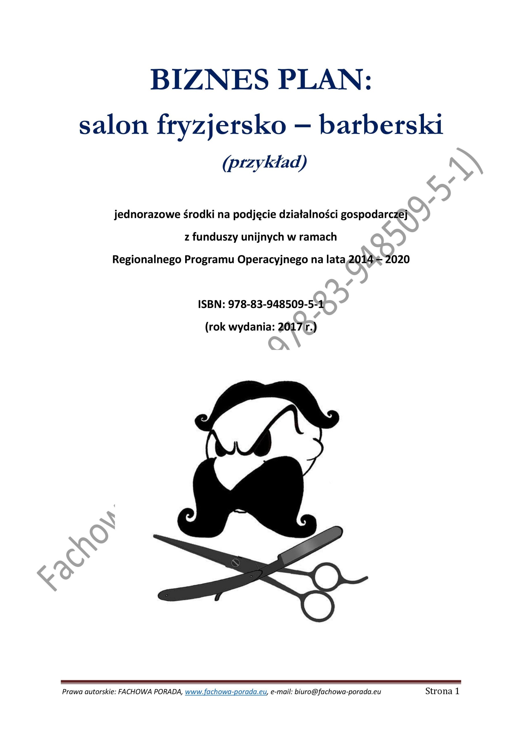 Biznesplan Salon Fryzjersko Barberski 39 90 Zl Allegro Pl Raty 0 Darmowa Dostawa Ze Smart Serock Stan Nowy Id Oferty 7034259865