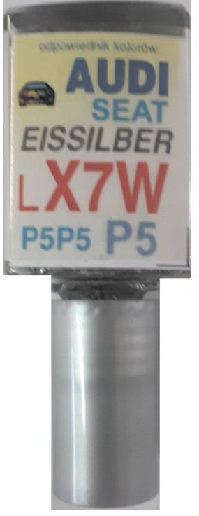 AUDI SEAT LX7W P5 EISSILBER LAKIER SAMOCHODOWY ZAPRAWKA DO RYS 10 ML ARA