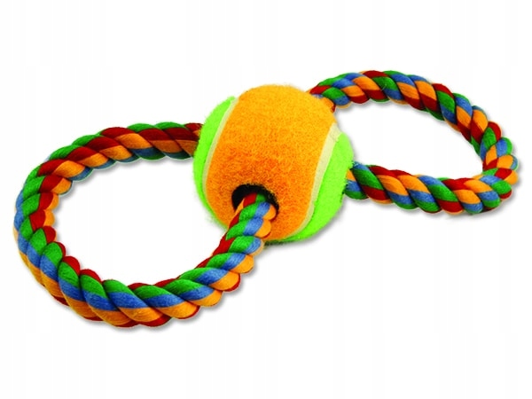 

Zabawka Gryzak Sznur Ósemka Z Piłką 25CM