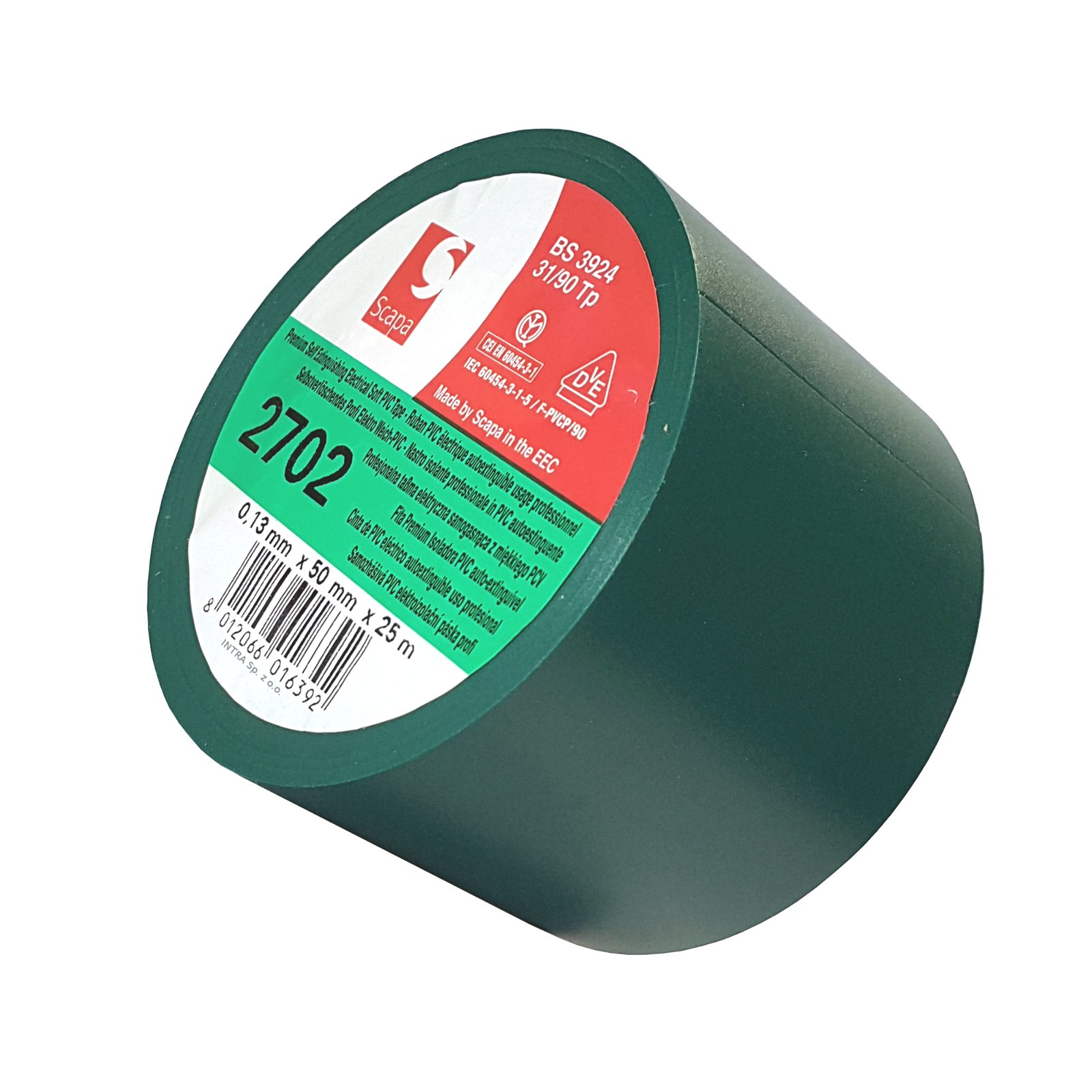 

Szeroka zielona taśma izolacyjna Scapa 50mm/25m