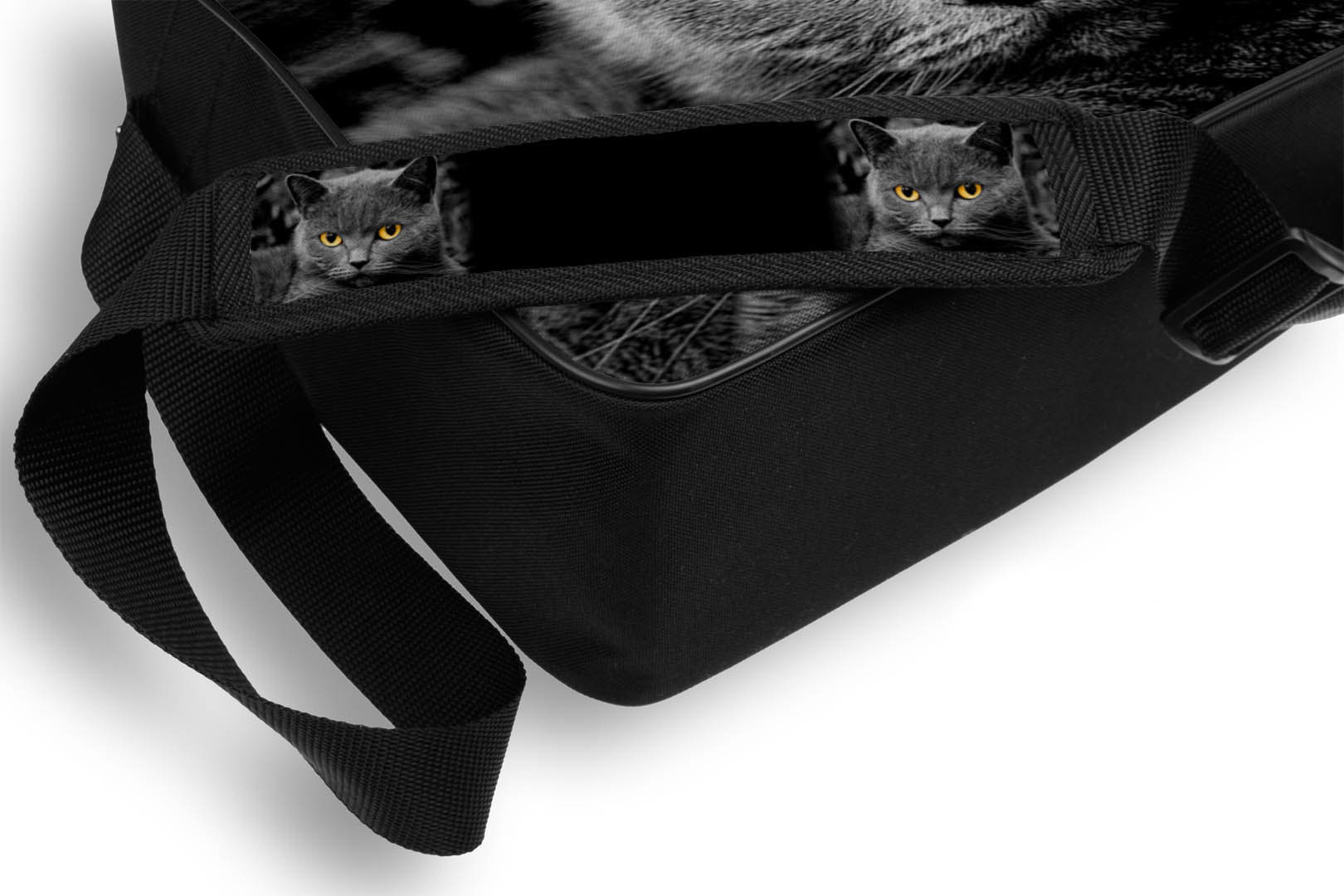 TORBA DUŻA A4 KOT 29 SZARY KOT BRYTYJCZYK Materiał dominujący inny