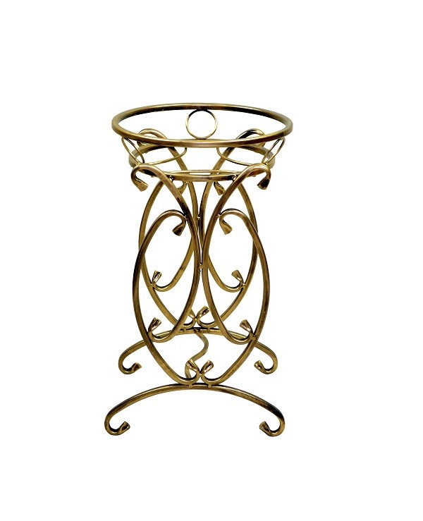 KWIETNIK NA JEDEN KWIAT METAL - OZDOBA - DONICZKA