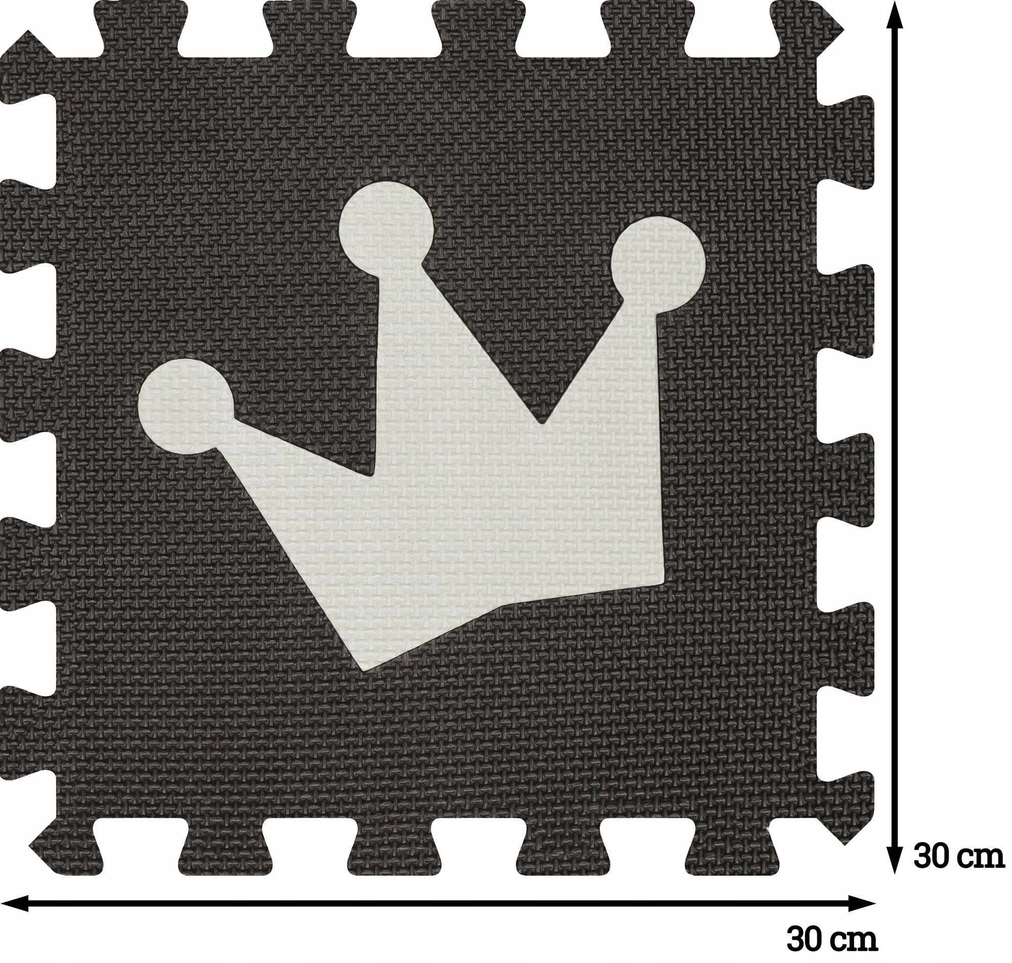 DUŻE PUZZLE PIANKOWE KORONA 30x30 20SZT Bohater brak