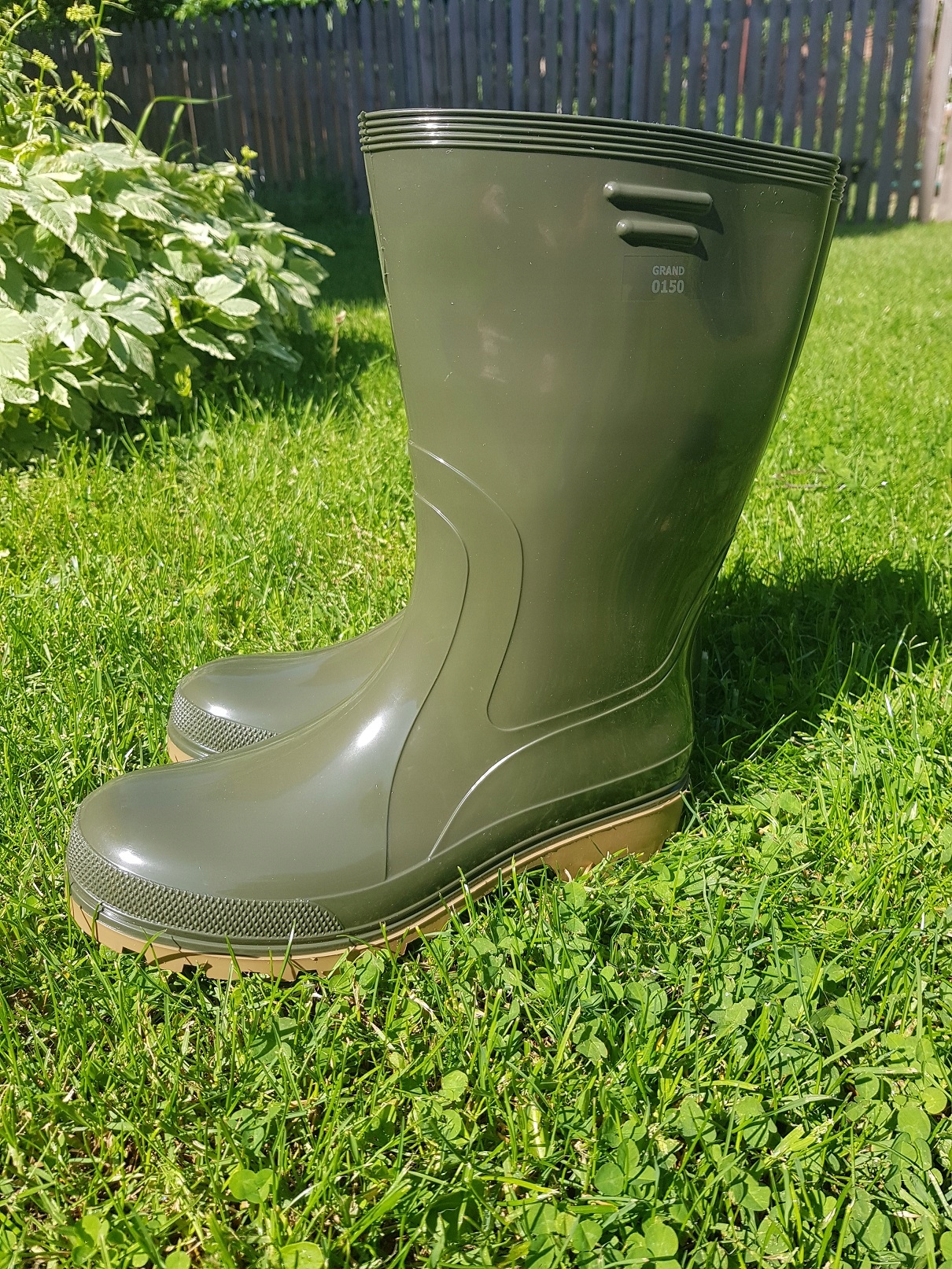 Gumiaki Zielone Do Lasu Na Spacery Dla Wędkarzy Materiał wkładki inny