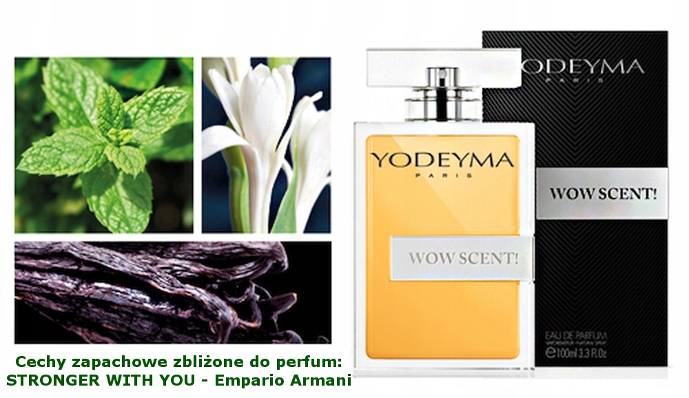 PERFUMY MĘSKIE WOW SCENT 100ml YODEYMA Korzenna Marka Yodeyma