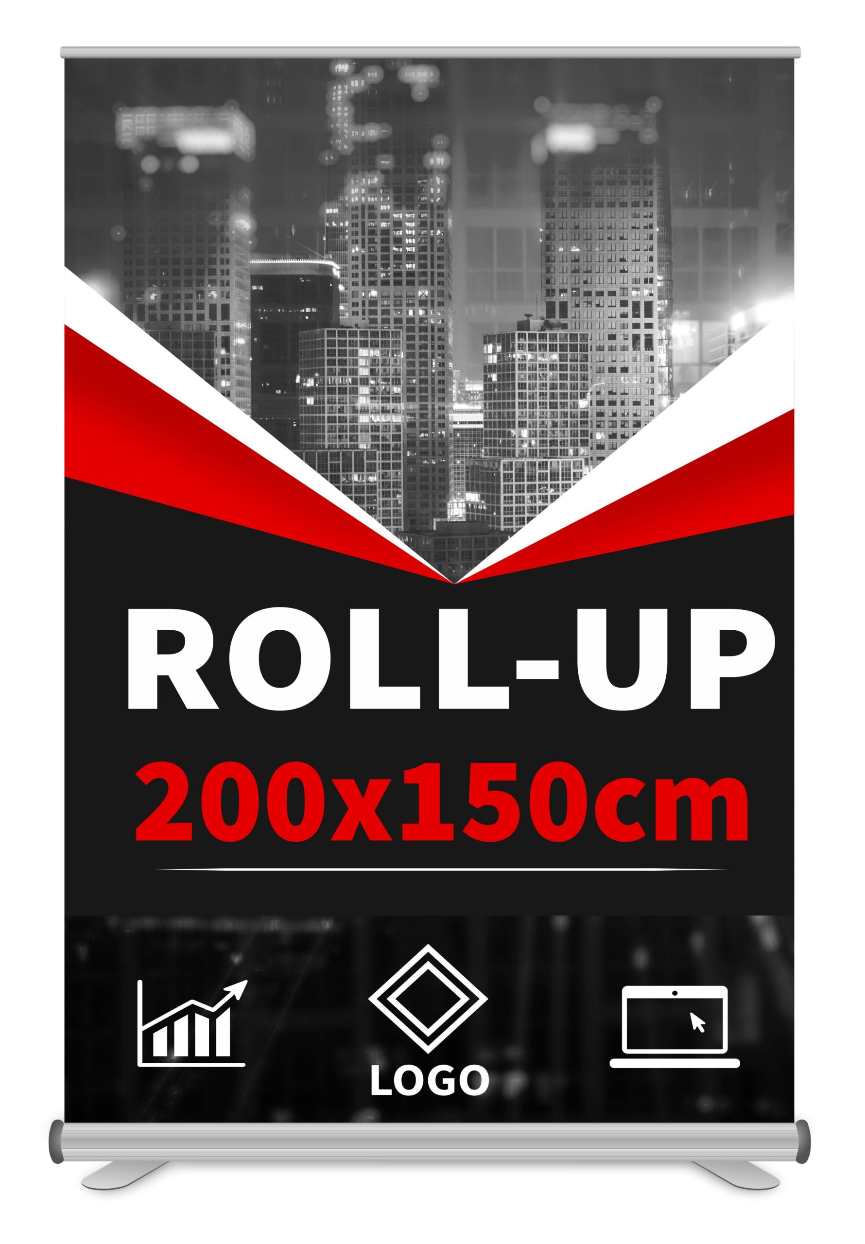 Блочь. Roll up 150х200. Ролл ап 150х200.