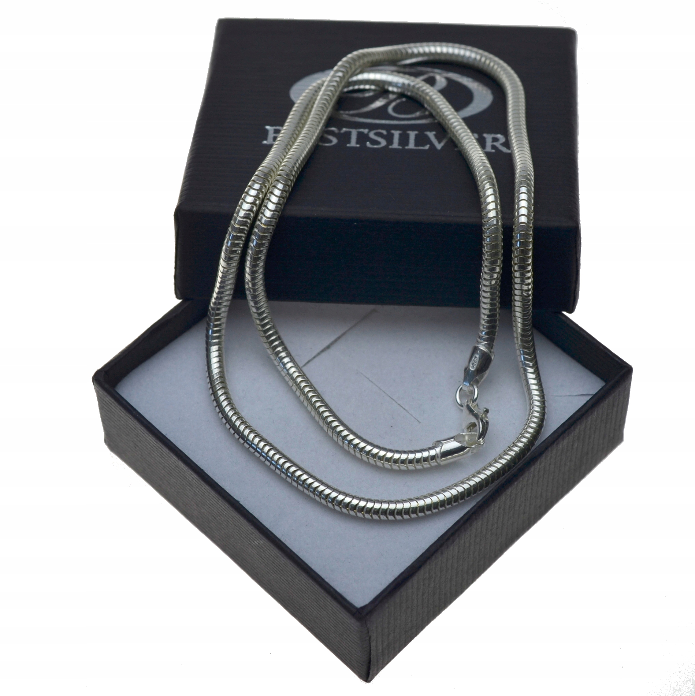 

Łańcuszek Srebrny Mocny Żmijka 3mm 90cm Srebro 925