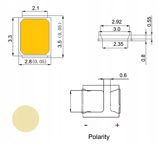 

Art Led SMD-2835 Ultra-WHITE 4000K Cena za 10szt