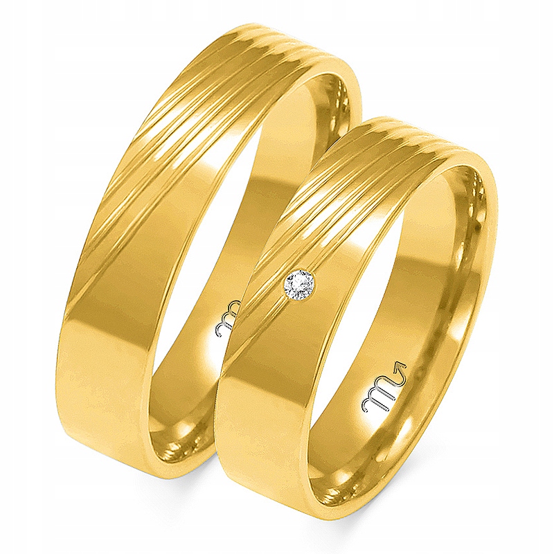 Zlaté Prsteny 14K 5 mm Zirkon id A-159