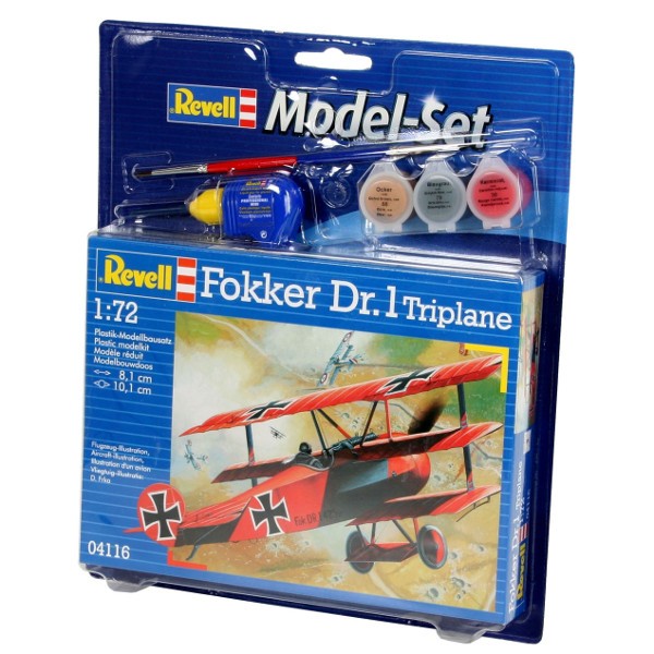 Sada modelov Fokker Dr. 1 Tripla Revell MR-64116