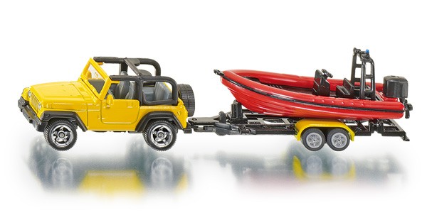

Pojazd Jeep z łodzią Siku 1658
