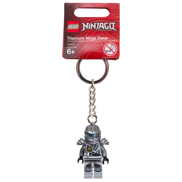 Lego Přívěsek Na Klíče Titanium Ninja Zane Ninjago 851352 Nový Unikát
