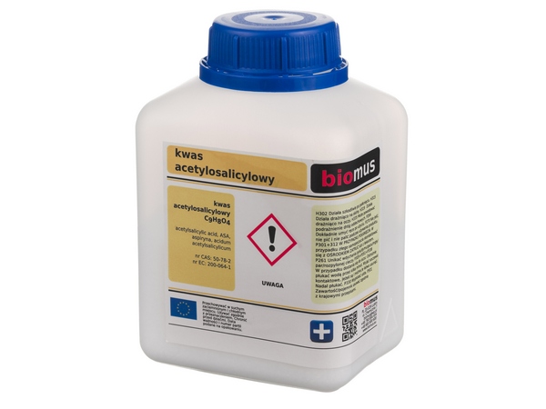 

Kwas Acetylosalicylowy czysty 99,5% 250g Biomus