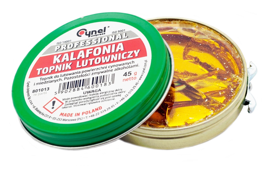 

Kalafonia lutownicza Cynel topnik do lutowania 45g