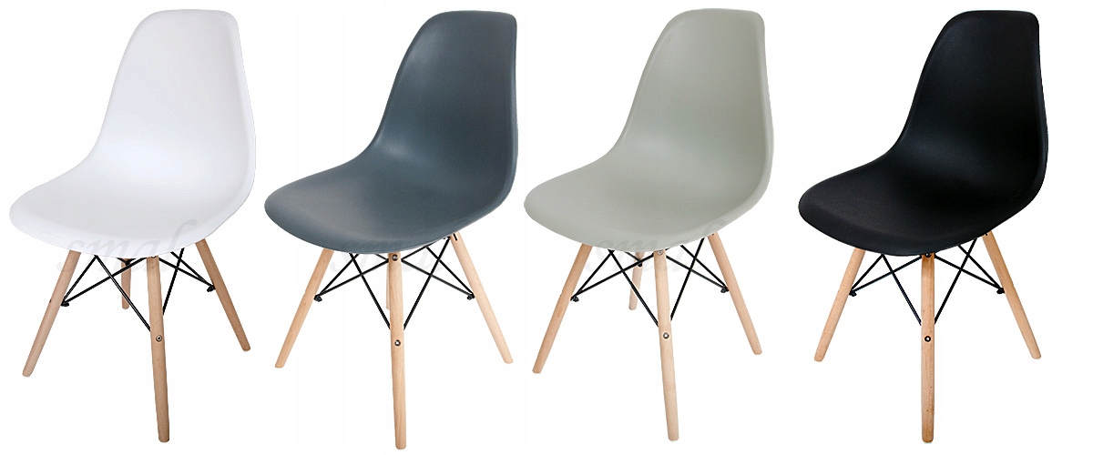 Zestaw STÓŁ okrągły śr. 100 cm + 4 KRZESŁA KOLORY Montaż meble do samodzielnego montażu