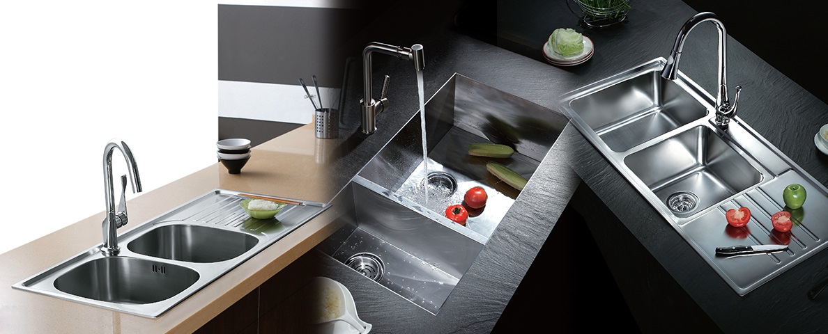 ZLEWOZMYWAK LEN ZLEW SYFON 2 komory STALOWY. Linia LAZUR EXCLUSIVE SINK
