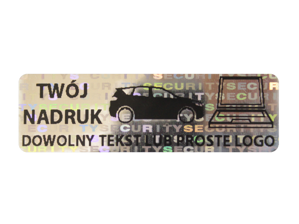 

Plomby Gwarancyjne Stickery 40x12 Hologram 500 Szt