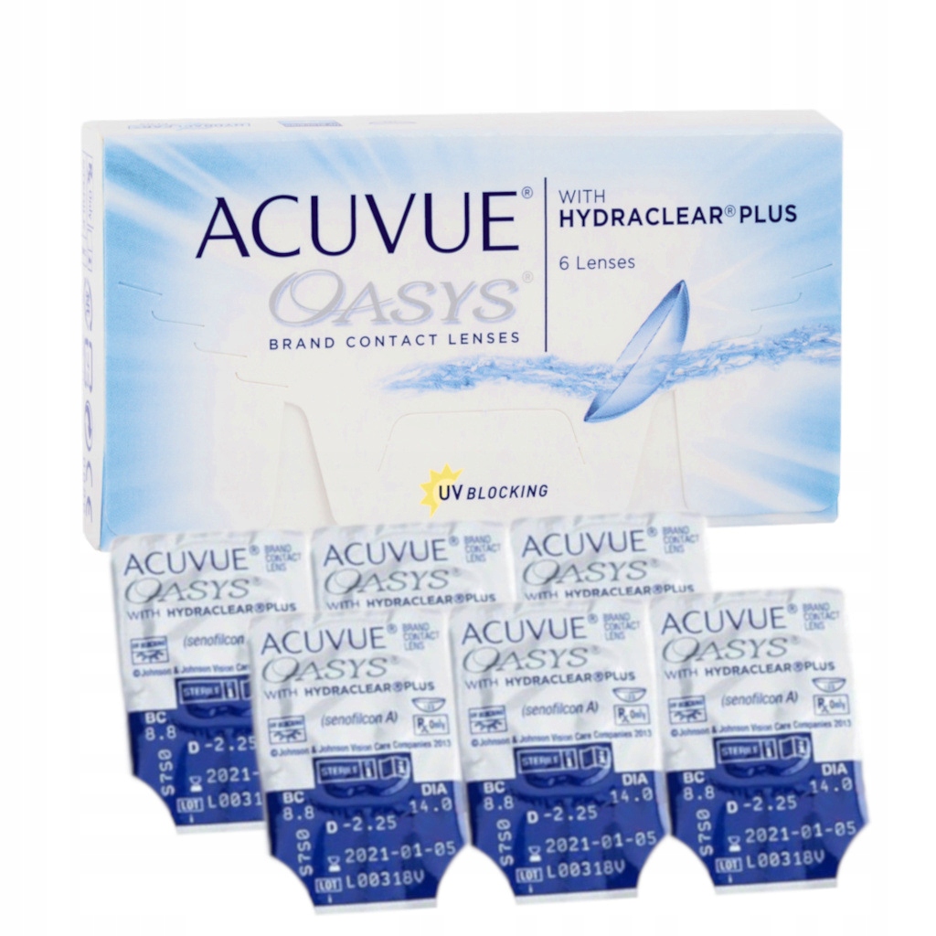

Soczewki Acuvue Oasys Hydraclear Plus Bc 8.8 6 szt