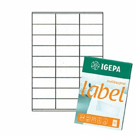 

Etykiety Samoprzylepne Igepa 70x32 (27 na A4)