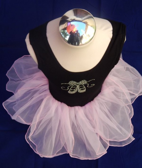 BALET sukienka strój body TANIEC TUTU sk916 3-4lat Długość mini