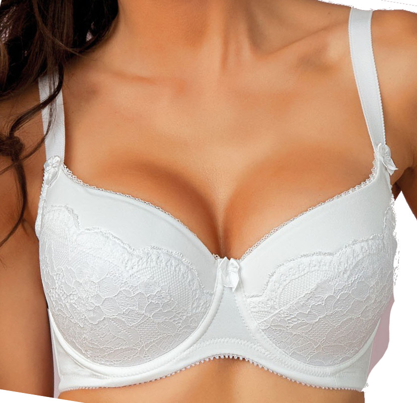 Biustonosz fiszbiny pełna Inga rozm 85D biały