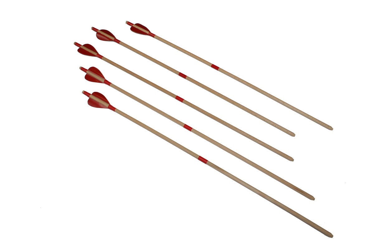 

Strzała drewniana do łuku 60cm W-wa czerwona 3szt