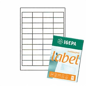 

Etykiety Samoprzylepne Igepa 48,5x25,4 (40 na A4)