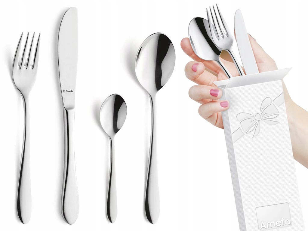 Sztućce Amefa Chopin 8420 zestaw 24 elem/6os 18/10 Linia Chopin 8420
