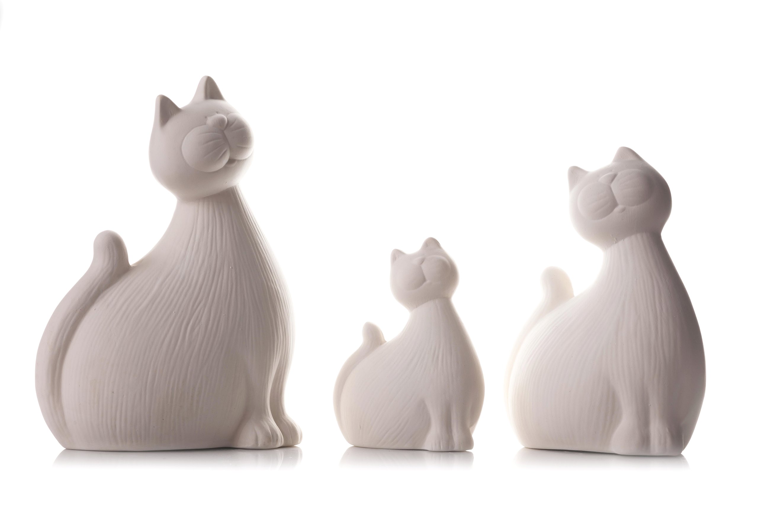 

Koty ceramiczne 3 szt. Ecru, Białe i inne