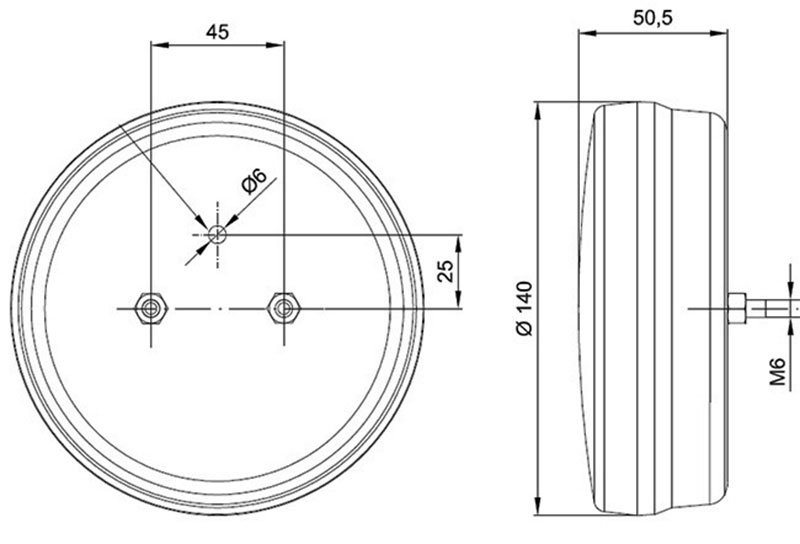 LAMPA PRZECIWMGLOWA SWIATLO MGLOWE LED 12 24V Parts manufacturer Fristom