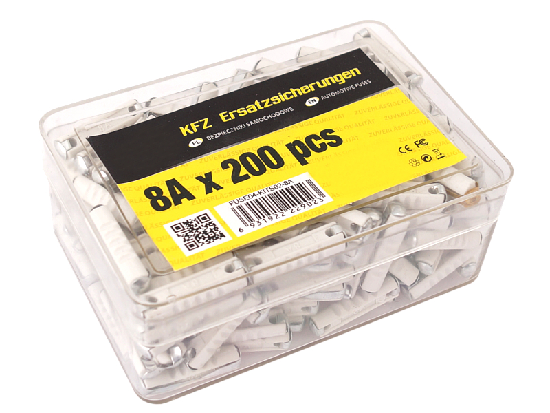 

Bezpiecznik Bezpieczniki Cylindryczne 8A 200 Szt.