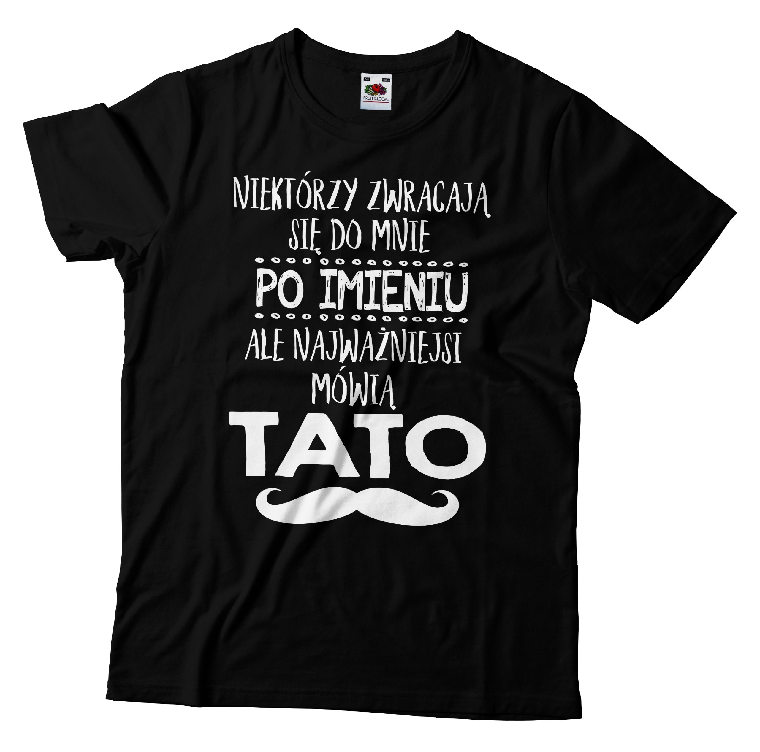 KOSZULKA T-SHIRT DLA TATY NA DZIEŃ OJCA PREZENT Dekolt okrągły