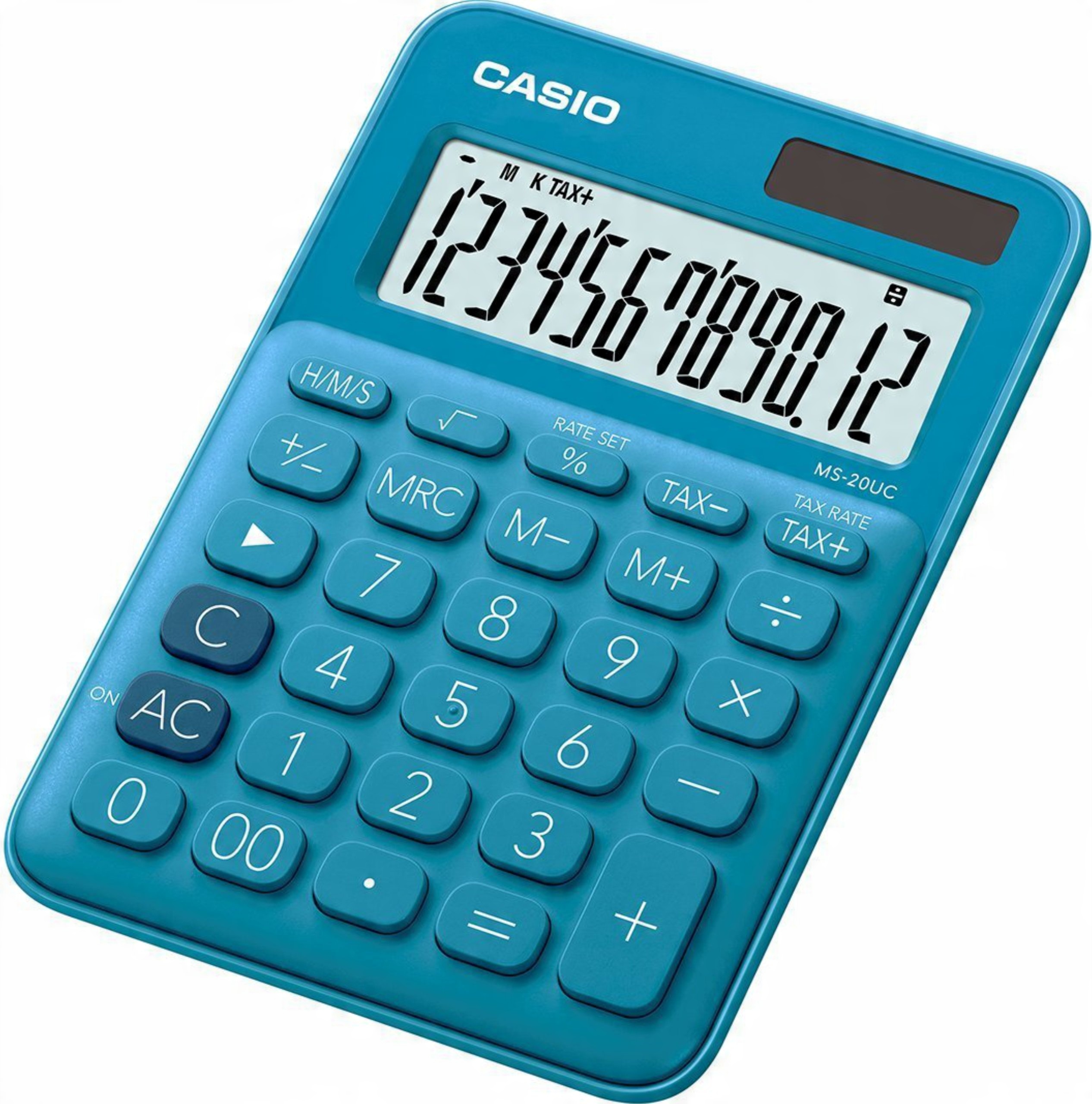 

Kalkulator biurowy Casio MS-20UC niebieski Tax