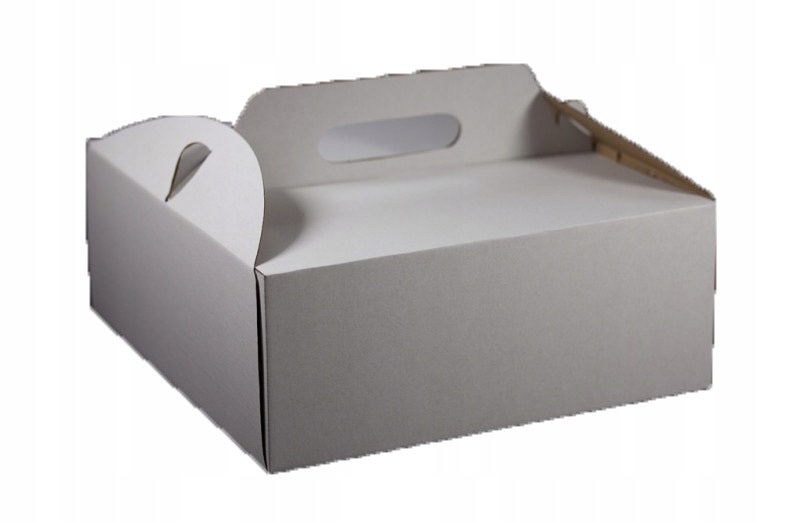 

Pudełko Na Tort Ciasto 300x300x150 grube z rączką
