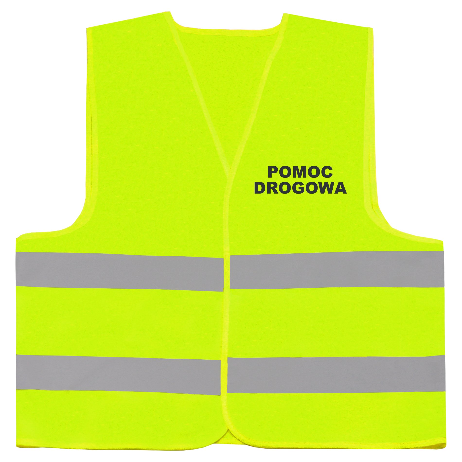 KOSZULKA ODBLASKOWA NADRUK CZARNY POMOC DROGOWA Rozmiar XXL