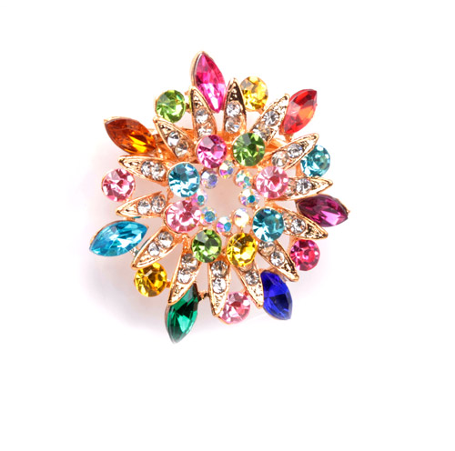 

Bg 2685 Broszka Klasyczna Cyrkonie Vintage