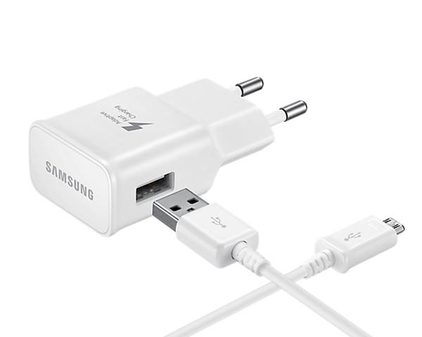 Zdjęcia - Ładowarka Samsung 100 Oryginalna   Kabel micro Usb EP-TA20EWE ECB-DU4AWE 