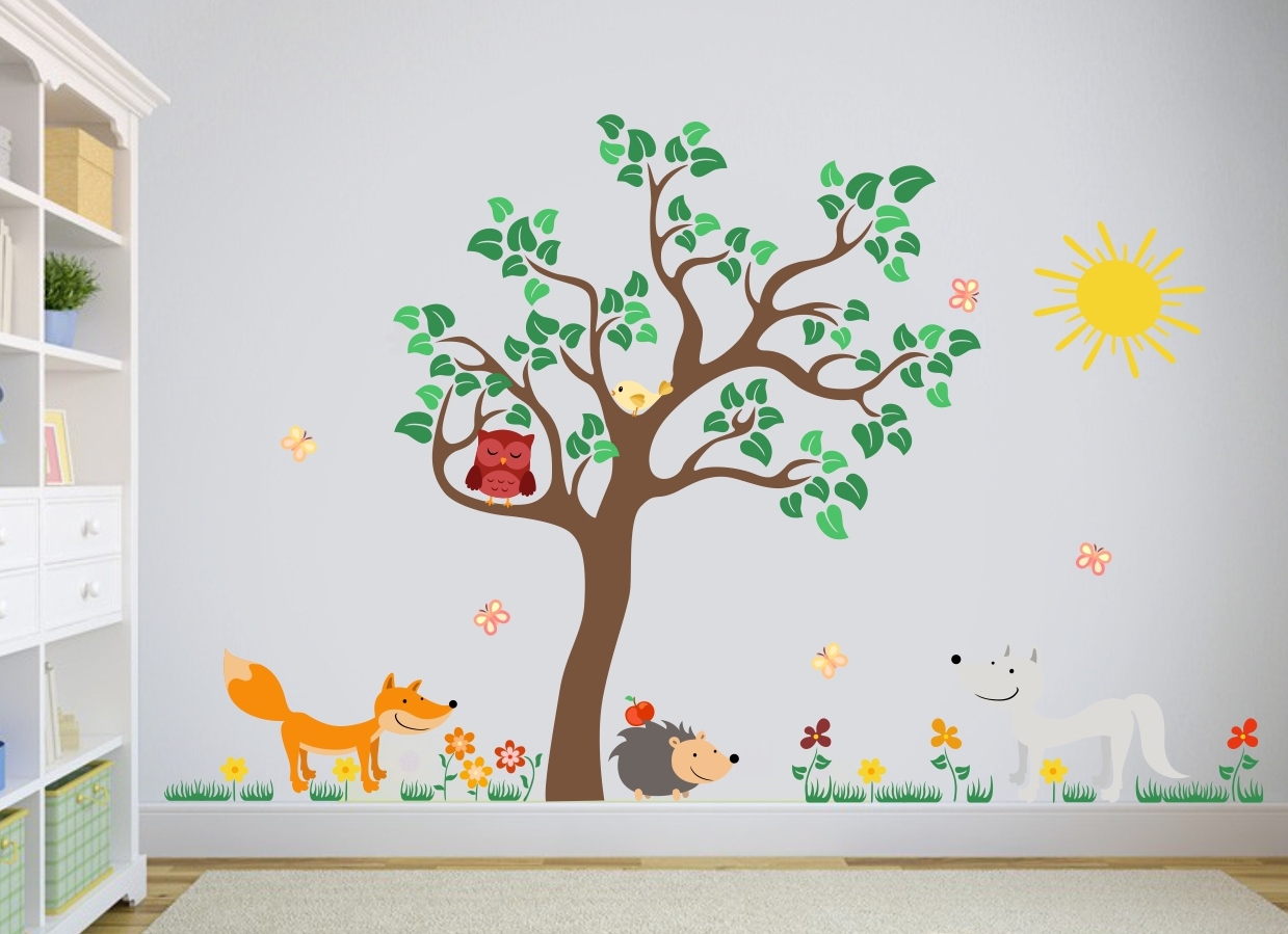 Naklejki na ścianę ścienne dla dzieci sówki sowy Płeć Chłopcy Dziewczynki