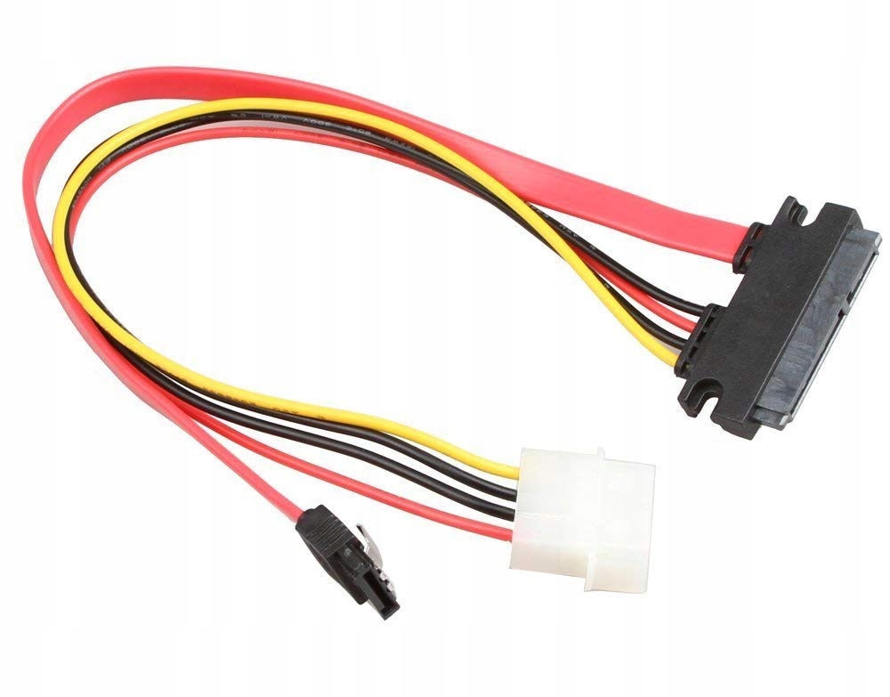 Kabel Combo HDD Sata 22Pin do Sata 7Pin + Molex 4P EAN (GTIN) 5902983236924