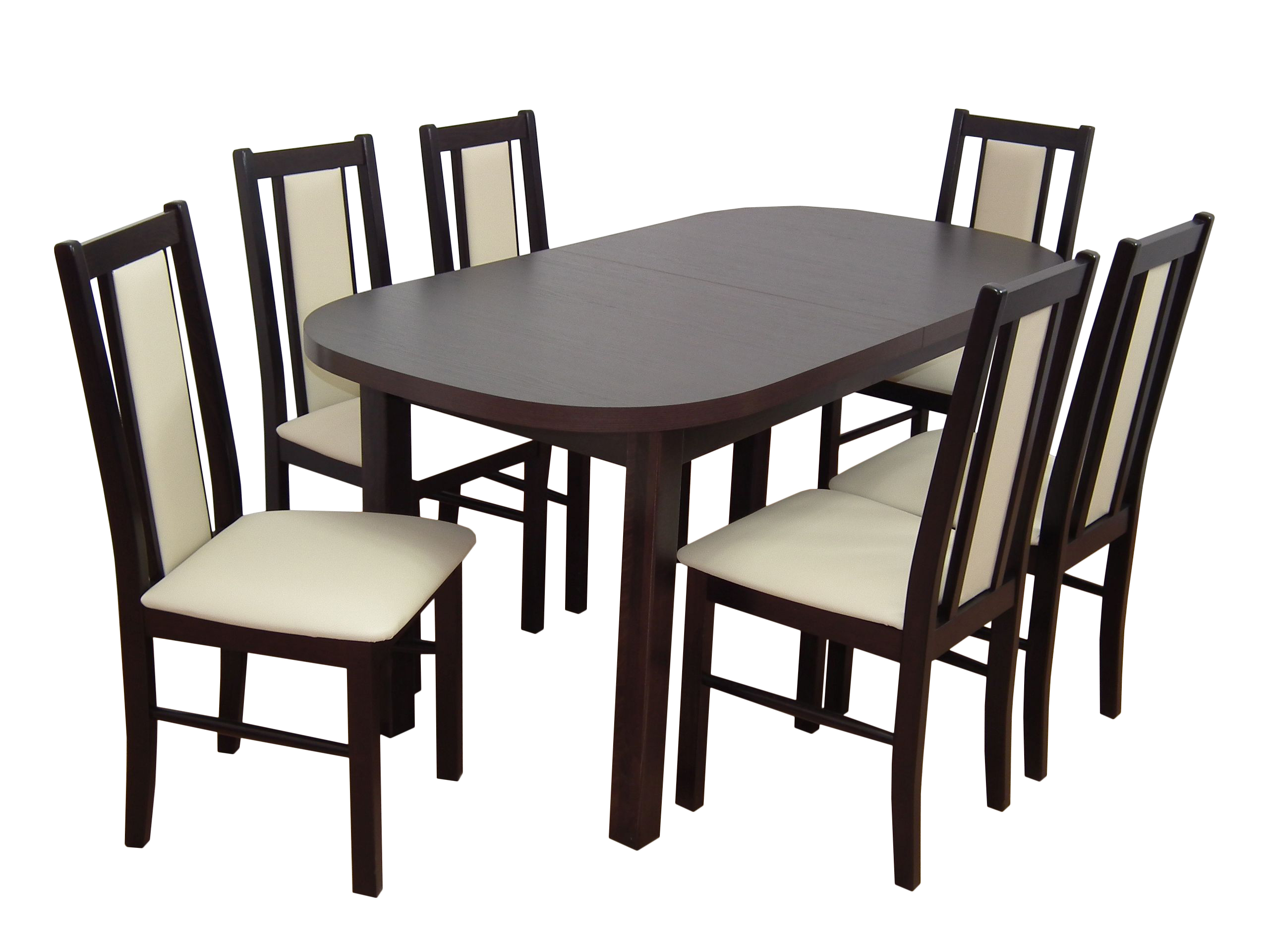Tradičné jedálenský set stôl a 6 stoličiek