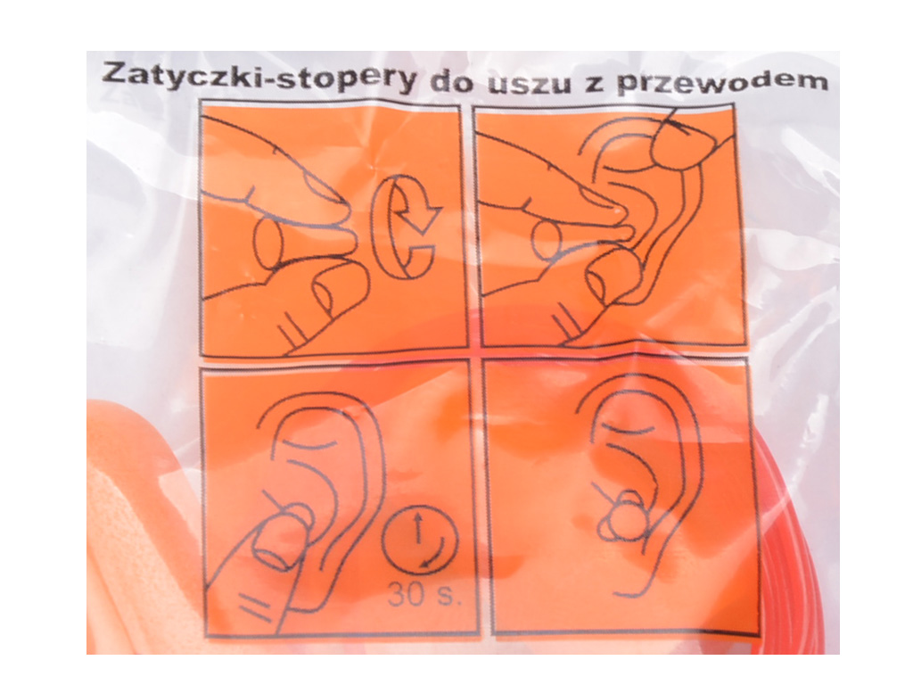 WKŁADKI STOPERY DO USZU Geko G90001 Model G90001