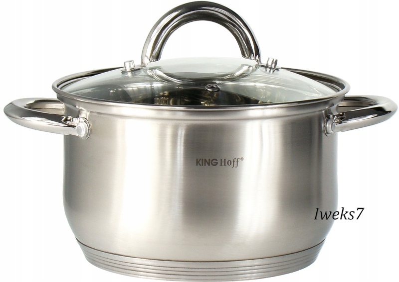 ZESTAW GARNKÓW STALOWE INDUKCYJNE KINGHOFF KH-4457 Kolor srebrny