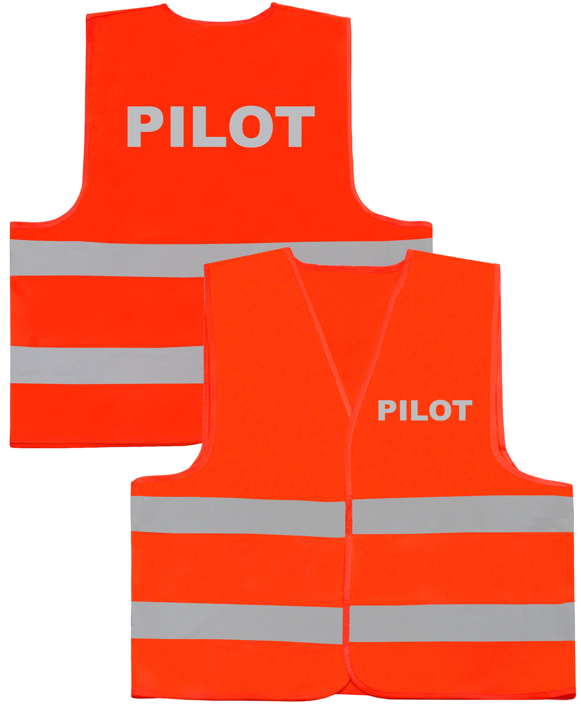 

Pomarańczowa Kamizelka 2x Więcej Odblasku Pilot