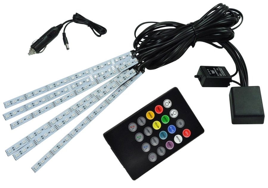 BLINK oswietlenie WNETRZA auta RGB 6x18LED MUSIC