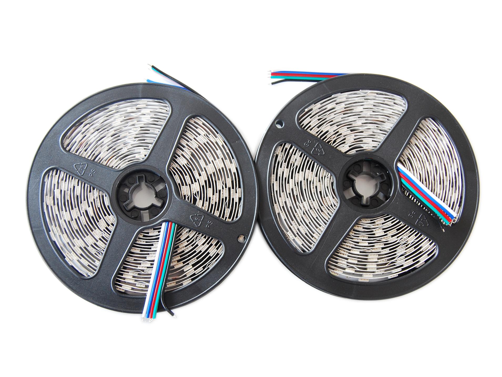 ZESTAW Taśma LED RGBW 10m PREMIUM 600D ZIMNA 5050 Marka Media-Comp