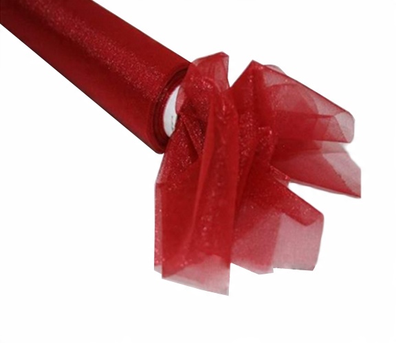 

Organza Organtyna Ślub 48 cm Bordowa