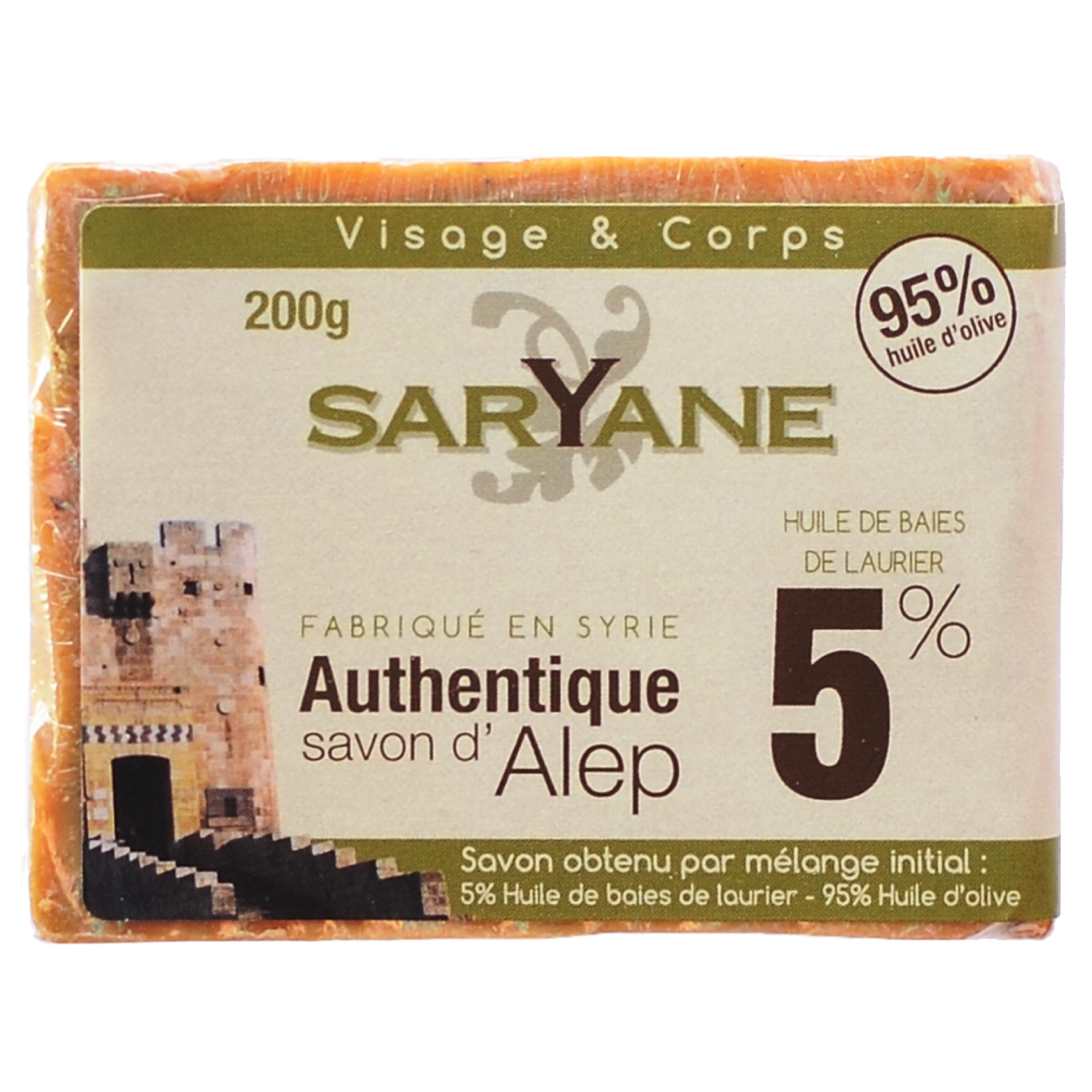 

Saryane Aleppo 95% Oliwy 5% Oleju Laurowego 200g