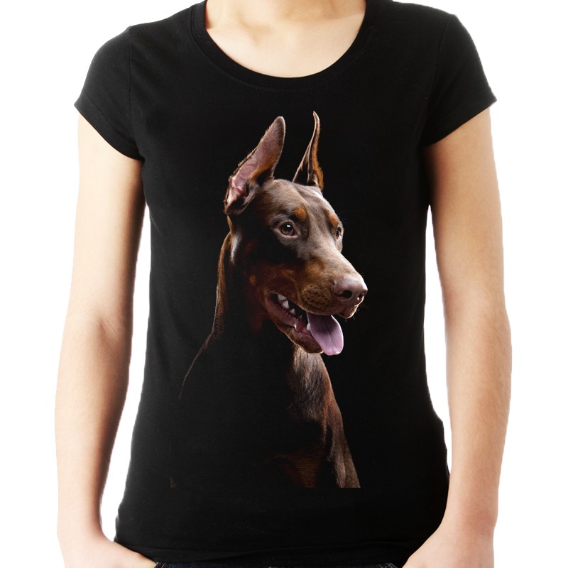 

Koszulka z dobermanem psem pies doberman bluzka -s