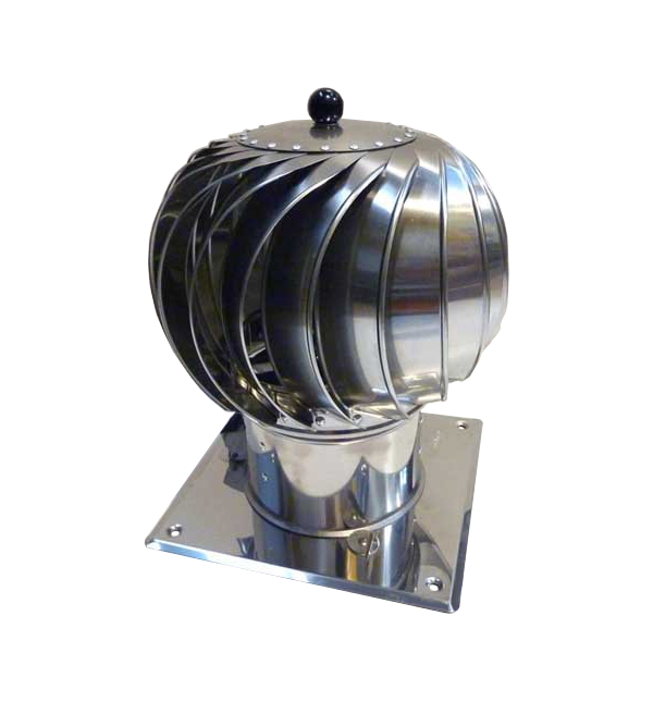 Rotační komínový nástavec Turbowent fi 250 Chrom