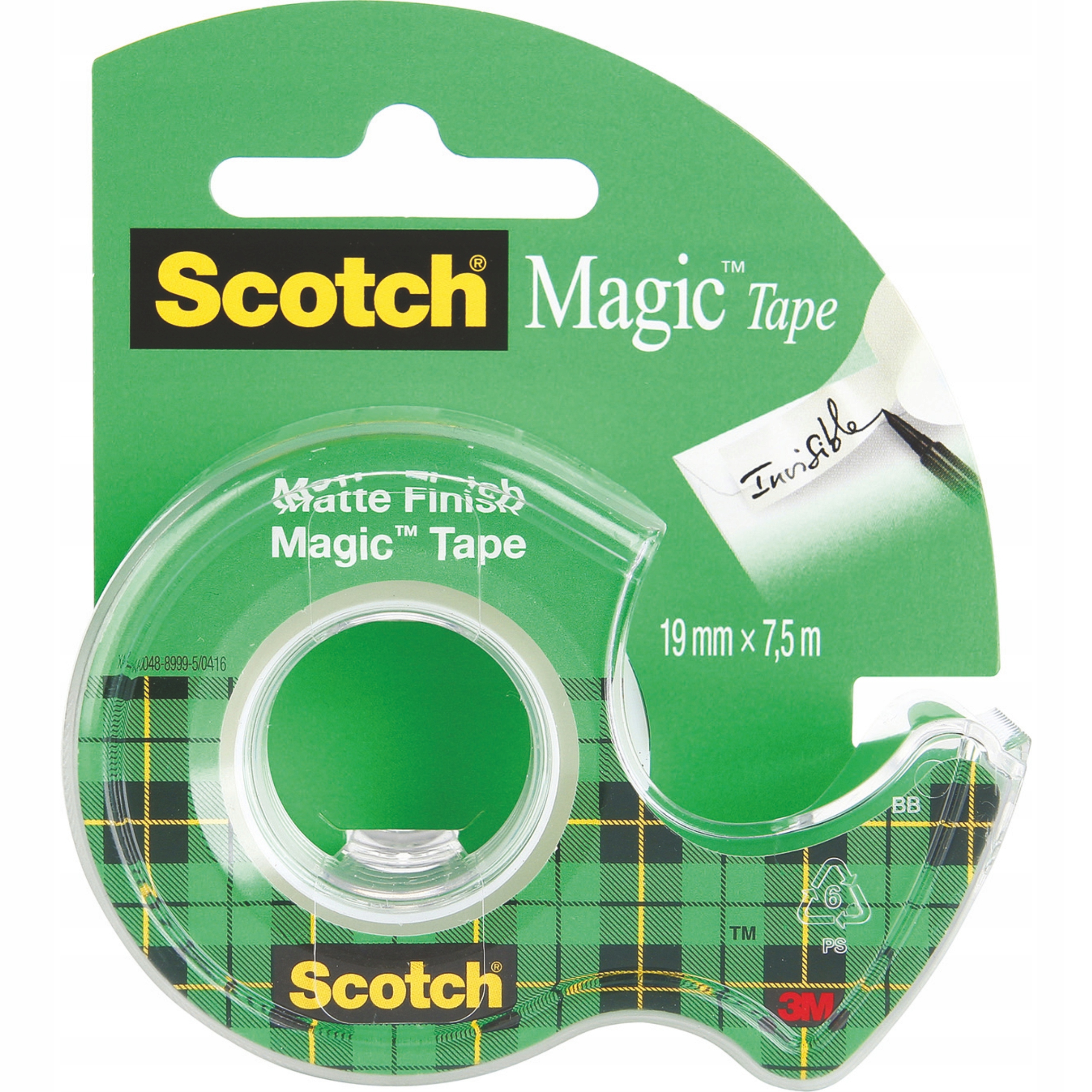 

Taśma klejąca biurowa 3M Scotch 19x7,5 podajnik